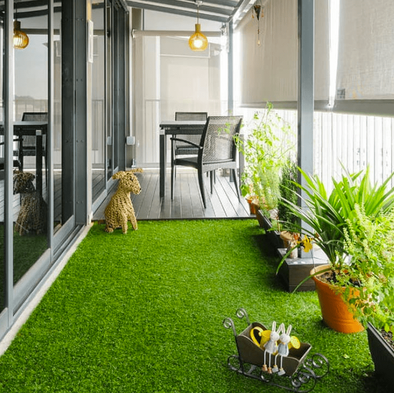 Artificial grass for balcony