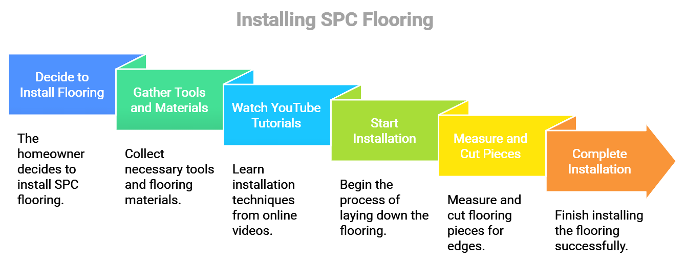 SPC flooring installation 